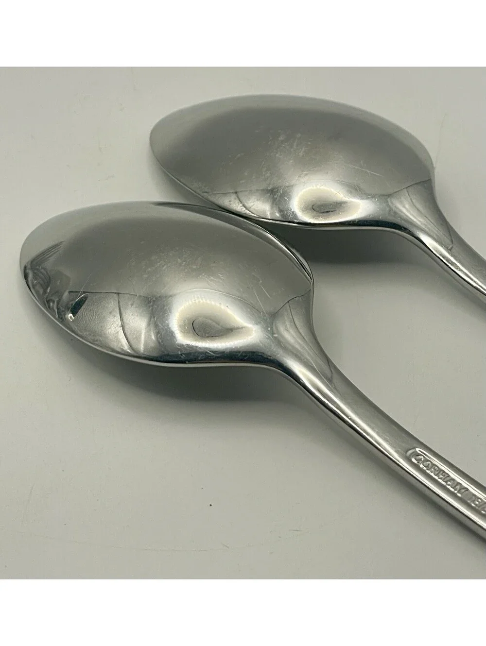 (2) Gorham TRILOGY Stainless 18/8 Teaspoon Lot ~ 6.25”